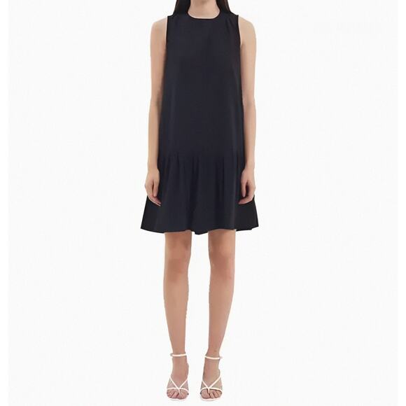 Cooper St Shift Dress Above Knee Ditsy A-Line Ruffle Hem in Black Size XL New - Picture 1 of 12